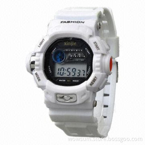 Digital sports watches, various colors are available with eco-friendly material